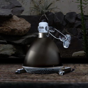 Arcadia "GRAPHITE" Ceramic Dome Reflector Clamp Lamp 200mm / 8″